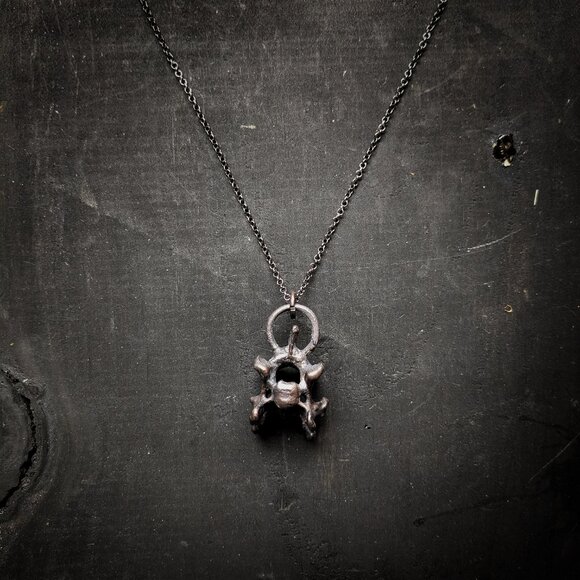 Electroformed Vertebrae Necklace - Picture 6 of 8
